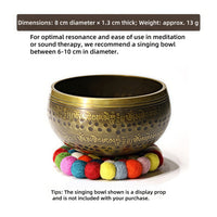 Nepalese Handmade Colored Felt Singing Bowl Mat and Coaster