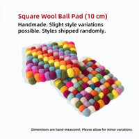 Nepalese Handmade Colored Felt Singing Bowl Mat and Coaster