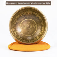 Nepalese Handmade Dragon-Scale Buddha-Awakened Eye Singing Bowl
