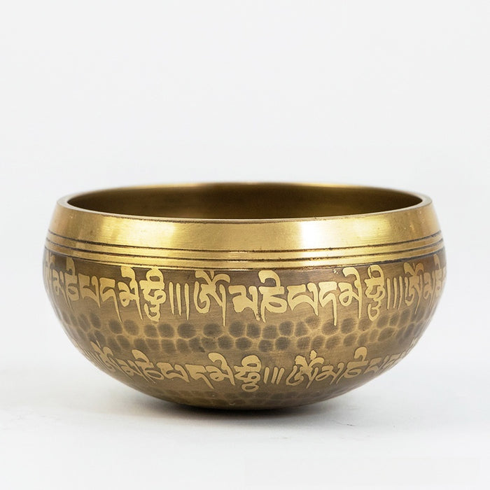 Nepalese Handmade Dragon-Scale Buddha-Awakened Eye Singing Bowl