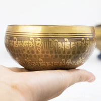 Nepalese Handmade Dragon-Scale Buddha-Awakened Eye Singing Bowl