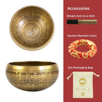 Nepalese Handmade Dragon-Scale Buddha-Awakened Eye Singing Bowl