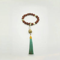 Qingyue Agarwood Bead Car Hanging with Bodhi Root