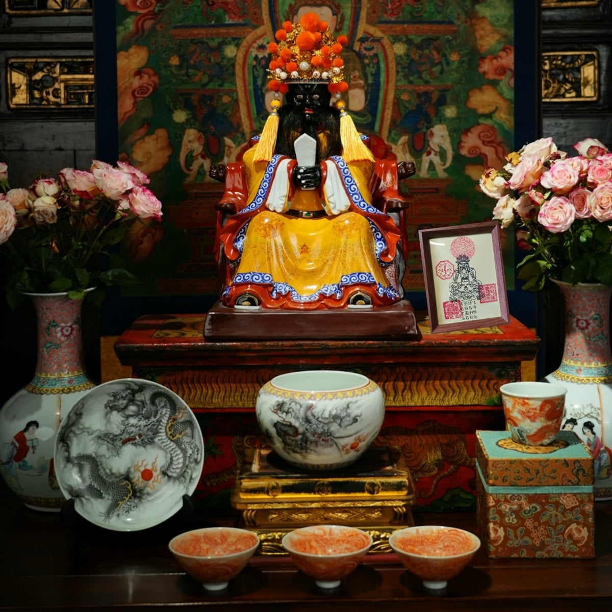 Wutai Mountain Dragon Fifth Lord Buddha Rubbing